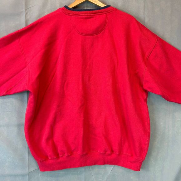 Great American Christmas Sweatshirt Womens XL Red Tree Embroidered Vtg Grandma - Picture 5 of 8